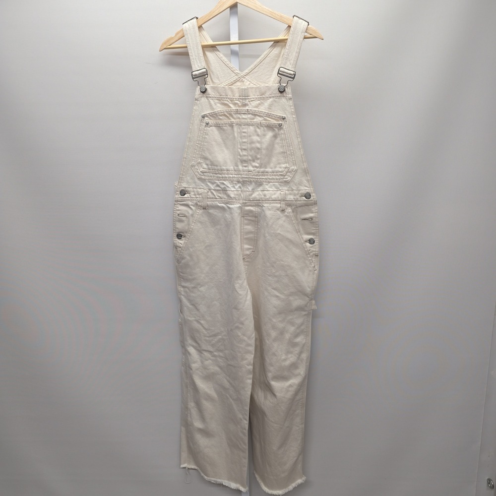 Boyish The Kenny Overalls Natural White Recycled Cotton Denim Size S